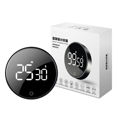 Magnetic Rotation Countdown Timer – LED Digital Kitchen & Study Timer