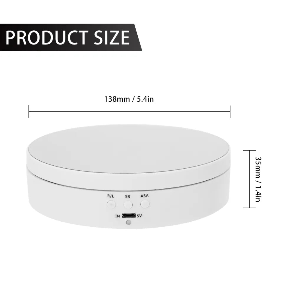 ”3KG" Supported 360 Degree Rotating Display Stand