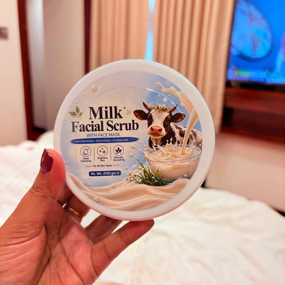 🥛 Milk Facial Scrub – 200g